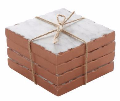 Copper Edge Marble Coasters THIRSTYSTONE